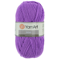 Пряжа YarnArt 'Gold' 100гр 400м (92% акрил, 8% металлик)