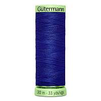 03 Нить Top Stitch 30/30 м для декоративной отстрочки, 100% полиэстер Gutermann 744506 (218 ультрамариновый)