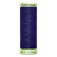 03 Нить Top Stitch 30/30 м для декоративной отстрочки, 100% полиэстер Gutermann 744506 (310 темно-чернильный)