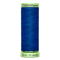 03 Нить Top Stitch 30/30 м для декоративной отстрочки, 100% полиэстер Gutermann 744506 (312 св.синий)