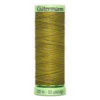 03 Нить Top Stitch 30/30 м для декоративной отстрочки, 100% полиэстер Gutermann 744506 (397 темно-горчичный)