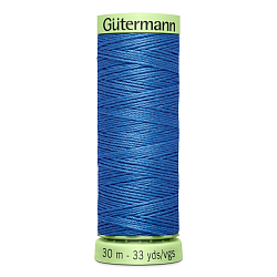 03 Нить Top Stitch 30/30 м для декоративной отстрочки, 100% полиэстер Gutermann 744506 (213 голубой джинс)