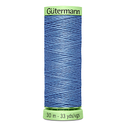 03 Нить Top Stitch 30/30 м для декоративной отстрочки, 100% полиэстер Gutermann 744506 (074 сиренево-джинсовый)