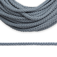 С831 Шнур отделочный плетеный, 4 мм*30 м (светло-серый)