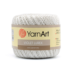 Пряжа YarnArt 'Violet Lurex' 50гр 282м (96% мерсеризованный хлопок, 4% металлик)