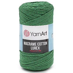 Пряжа YarnArt 'Macrame cotton Lurex' 250гр 205м (75% хлопок, 13% полиэстер, 12% металлик)