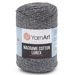 Пряжа YarnArt 'Macrame cotton Lurex' 250гр 205м (75% хлопок, 13% полиэстер, 12% металлик)