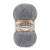 Пряжа ALIZE 'Angora Gold' 100гр. 550м (80% акрил, 20% шерсть) ТУ 87 серый