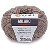 Пряжа YarnArt 'Milano' 50гр 130м (8% альпака, 20% шерсть, 8% вискоза, 64% акрил) 858 пыльная роза