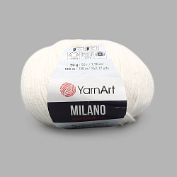 Пряжа YarnArt 'Milano' 50гр 130м (8% альпака, 20% шерсть, 8% вискоза, 64% акрил)