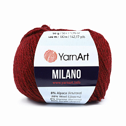 Пряжа YarnArt 'Milano' 50гр 130м (8% альпака, 20% шерсть, 8% вискоза, 64% акрил)