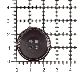 0313-1097D Пуговица 40L (25мм) 4 прокола, пластик