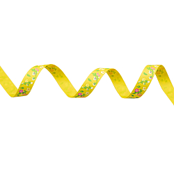 Лента репсовая 'Цветочки маленькие' 1,5см*22,86м