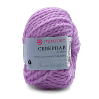 Пряжа Пехорка 'Северная' 50гр. 50м. (30% ангора, 30% шерсть, 40% акрил ВО) (389 светлая фиалка)