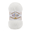 Пряжа ALIZE 'COTTON BABY SOFT ' 100гр. 270м (50% хлопок, 50% акрил) 55 белый