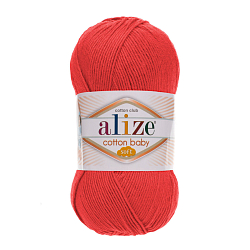 Пряжа ALIZE 'COTTON BABY SOFT ' 100гр. 270м (50% хлопок, 50% акрил)