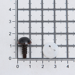 Глазки пластиковые с фиксатором 12мм, 24шт/упак