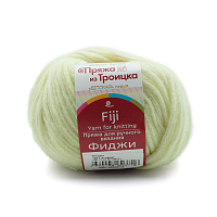 Пряжа из Троицка 'Фиджи' 50гр. 95м. (20% мериносовая шерсть, 60% хлопок, 20% акрил) (193 светлый салат)