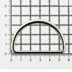819B-037 Полукольцо литое 50мм (57*36мм) цв.металл
