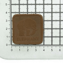 5003 Термоаппликация из замши Elephant 3,69*3,72см, 100% кожа