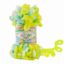 Пряжа Alize 'Puffy Color' 100г 9м (100% микрополиэстер)