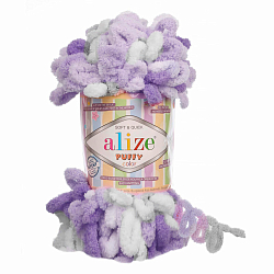 Пряжа Alize 'Puffy Color' 100г 9м (100% микрополиэстер)