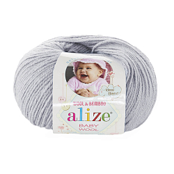 Пряжа ALIZE 'Baby wool' 50гр. 175м. (20% бамбук, 40% шерсть, 40% акрил) ТУ