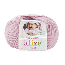 Пряжа ALIZE 'Baby wool' 50гр. 175м. (20% бамбук, 40% шерсть, 40% акрил) ТУ