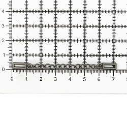 ГДЖ1514 Вешалка-цепочка 70*5мм, металл, титан цв.07-2