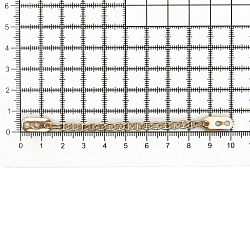 ГНУ14377 Вешалка-цепочка 102*7мм, металл, золото цв.02
