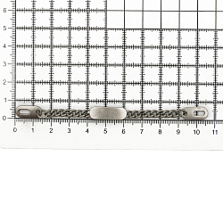 ГНУ14377 Вешалка-цепочка 102*7мм, металл, черный никель