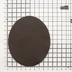 206 Заплатка термоклеевая из кожи овал малый 9,4*11,4см, 2шт в уп., 100% кожа