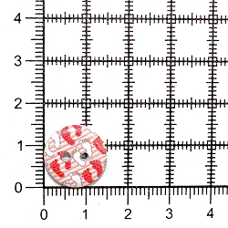Пуговица 'Разное' 24L (15мм) 2 прокола, дерево