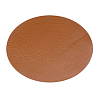 207 Заплатка термоклеевая из кожи овал средний 9,9*12,7см, 2шт в уп., 100% кожа 02 светло-коричневый