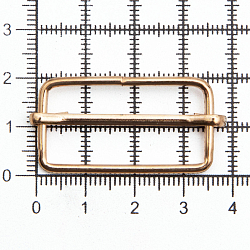 Рамка-регулятор 32мм (36*18мм, d-2мм) металл, золото цв.02