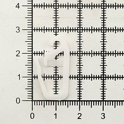 PPA641 Крючок шторный h-27мм пластик, белый, 100 шт/упак