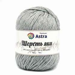 Пряжа Astra Premium 'Шерсть яка' (Yak wool) 100гр 120м (+/-5%) (25%шерсть яка, 50%шерсть, 25%фибра)