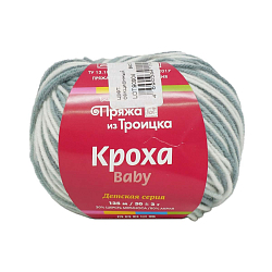 Пряжа из Троицка 'Кроха принт, секц.' 50гр. 135м. (20% шерсть, 80% акрил)