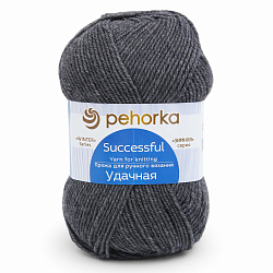 Пряжа Пехорка 'Удачная' 100гр. 250м. (50% шерсть, 50% акрил)