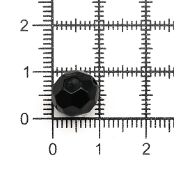 2024 Бусины пластиковые, акрил, прозрач. в цвете, граненые круглые, 10мм, 25гр, Astra&Craft